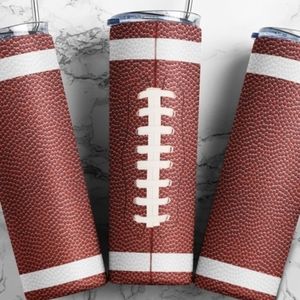 Football 20oz Skinny Tumbler